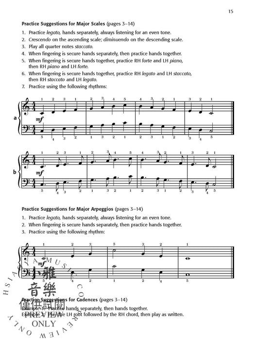 Daily Warm-Ups, Set 3 Major Scales & Arpeggios (One Octave) | 小雅音樂 Hsiaoya Music