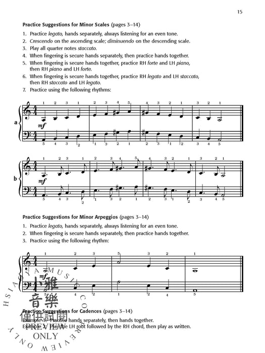 Daily Warm-Ups, Set 4 Minor Scales & Arpeggios (One Octave) | 小雅音樂 Hsiaoya Music