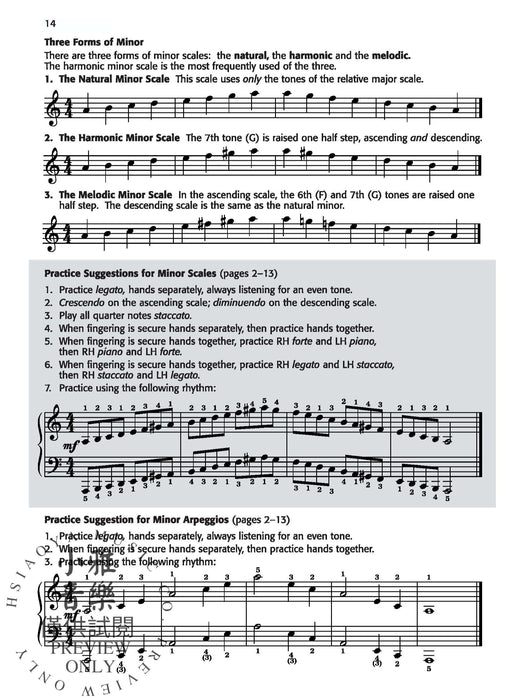 Daily Warm-Ups, Set 6 Minor Scales & Arpeggios (Two Octaves) | 小雅音樂 Hsiaoya Music