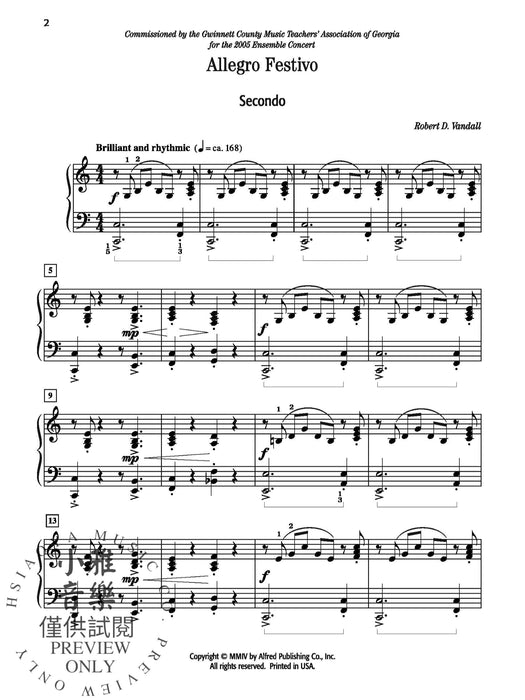 Allegro Festivo 快板節慶 | 小雅音樂 Hsiaoya Music