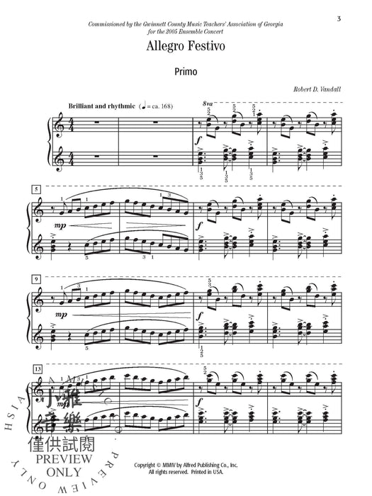 Allegro Festivo 快板節慶 | 小雅音樂 Hsiaoya Music