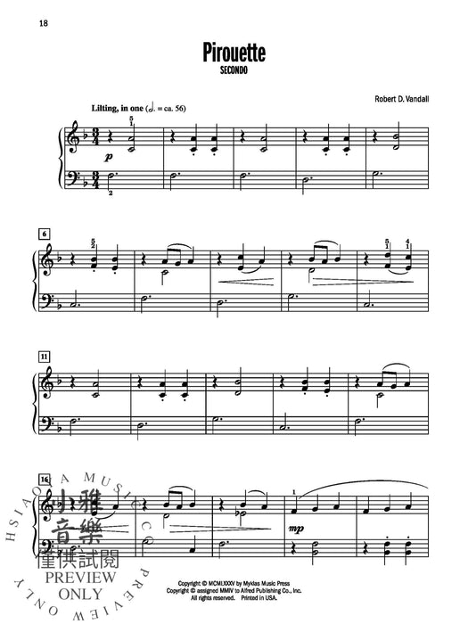 Celebrated Piano Duets, Book 1 Six Diverse Duets for Elementary to Late Elementary Pianists 鋼琴 二重奏 | 小雅音樂 Hsiaoya Music