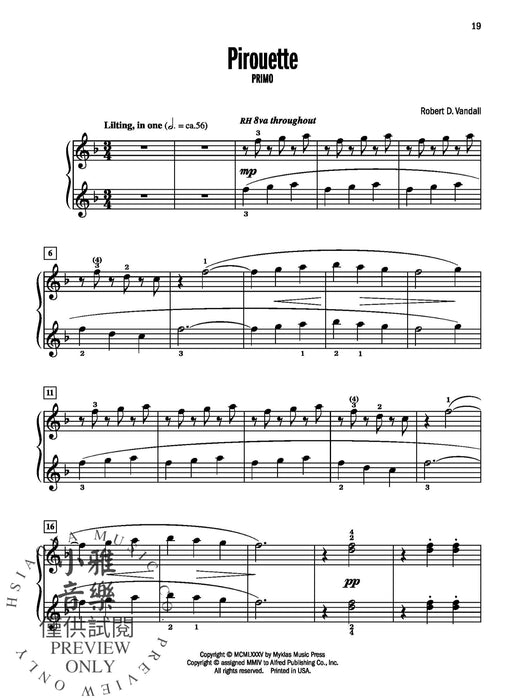 Celebrated Piano Duets, Book 1 Six Diverse Duets for Elementary to Late Elementary Pianists 鋼琴 二重奏 | 小雅音樂 Hsiaoya Music