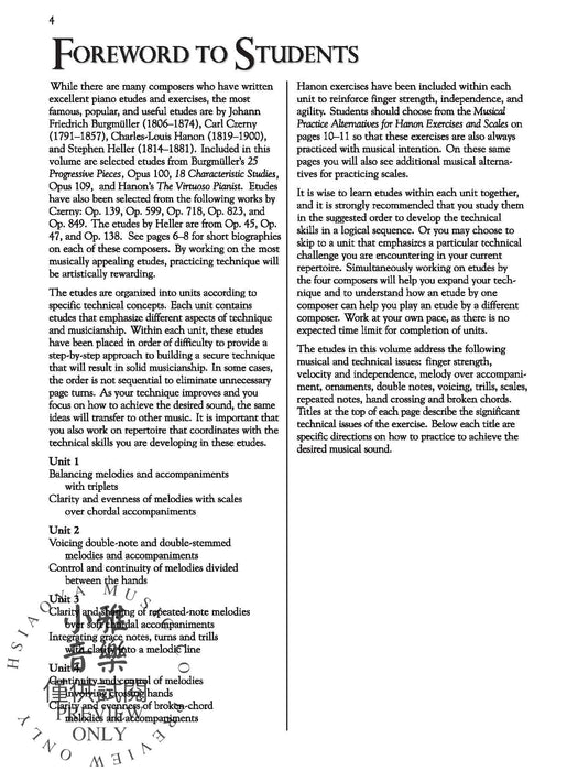 Burgmüller, Czerny & Hanon: 41 Piano Studies Selected for Technique and Musicality, Book 2 鋼琴 | 小雅音樂 Hsiaoya Music