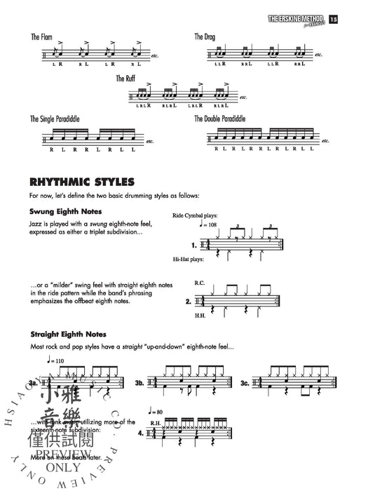 The Erskine Method for Drumset | 小雅音樂 Hsiaoya Music