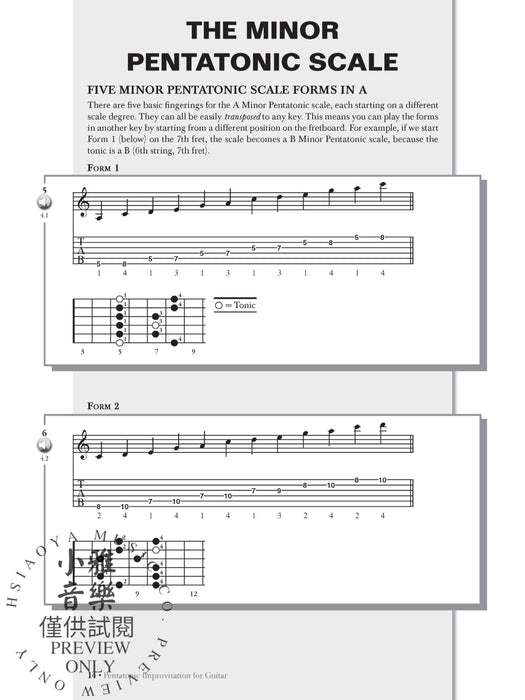 Pentatonic Improvisation Modern Pentatonic Ideas for Guitarists of All Styles 即興演奏 吉他 | 小雅音樂 Hsiaoya Music