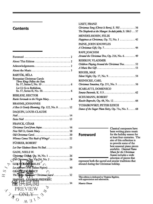 Classical Piano Music for the Christmas Season Selected Works by 20 Composers 古典鋼琴 | 小雅音樂 Hsiaoya Music