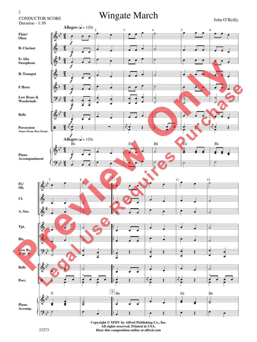 Wingate March 進行曲 總譜 | 小雅音樂 Hsiaoya Music