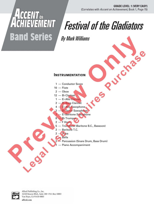 Festival of the Gladiators 總譜 | 小雅音樂 Hsiaoya Music