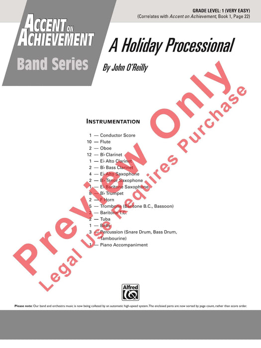 A Holiday Processional 總譜 | 小雅音樂 Hsiaoya Music