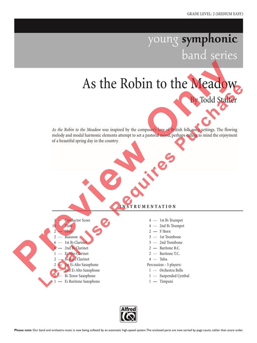 As the Robin to the Meadow 總譜 | 小雅音樂 Hsiaoya Music