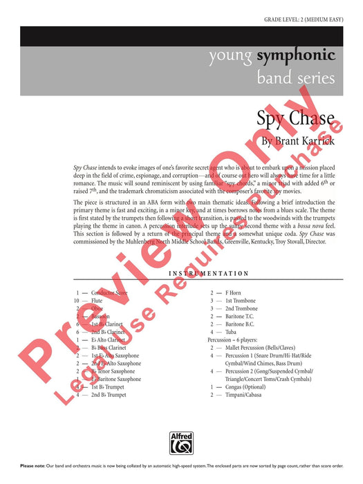 Spy Chase 總譜 | 小雅音樂 Hsiaoya Music