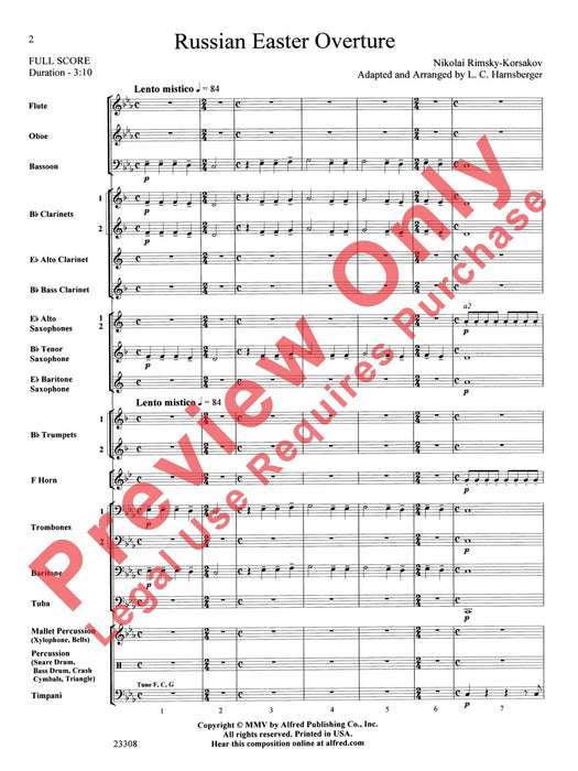 Russian Easter Overture 序曲 總譜 | 小雅音樂 Hsiaoya Music
