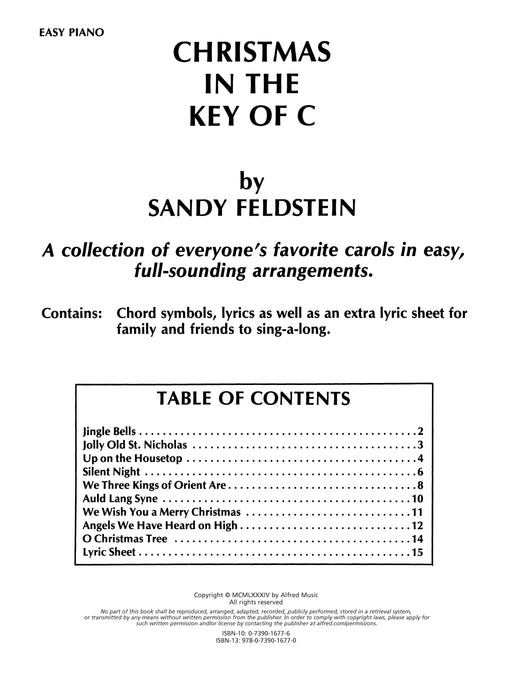 Christmas in the Key of C Everyone's Favorite Carols in Easy, Full-Sounding Arrangements 耶誕頌歌 | 小雅音樂 Hsiaoya Music