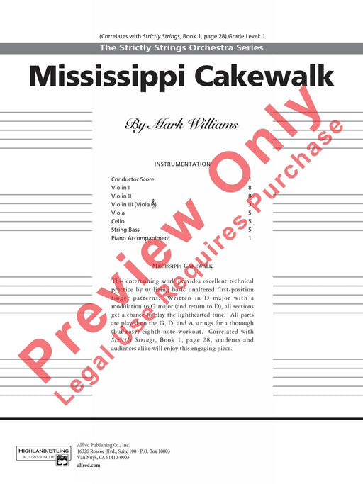 Mississippi Cakewalk 步態舞 總譜 | 小雅音樂 Hsiaoya Music