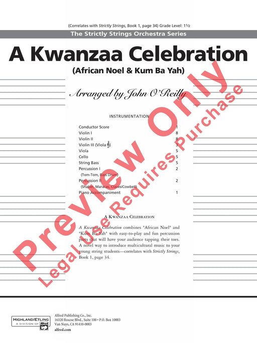 A Kwanzaa Celebration 總譜 | 小雅音樂 Hsiaoya Music
