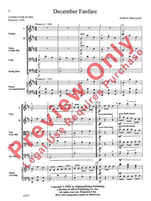 December Fanfare 號曲 總譜 | 小雅音樂 Hsiaoya Music