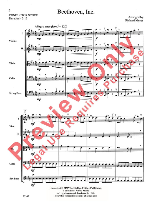 Beethoven, Inc. 總譜 | 小雅音樂 Hsiaoya Music