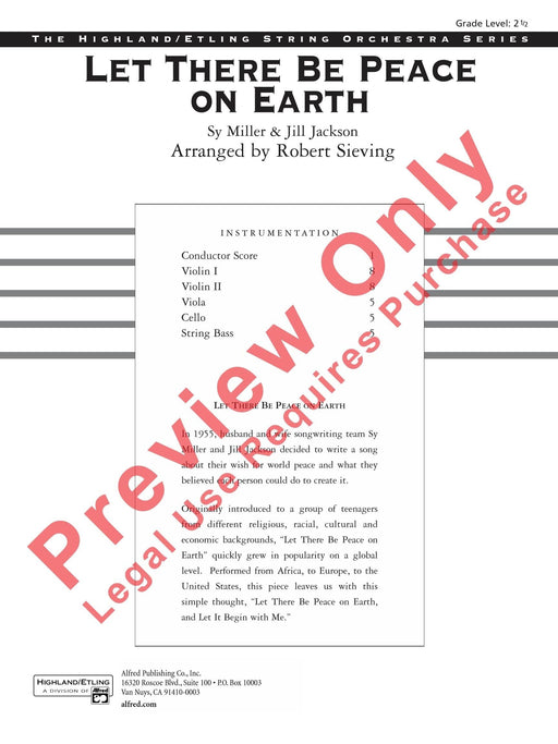 Let There Be Peace on Earth 總譜 | 小雅音樂 Hsiaoya Music