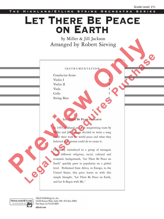 Let There Be Peace on Earth 總譜 | 小雅音樂 Hsiaoya Music