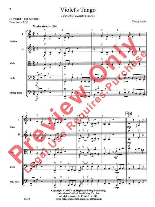 Violet's Tango (Violet's Favorite Dance) 探戈 舞曲 總譜 | 小雅音樂 Hsiaoya Music