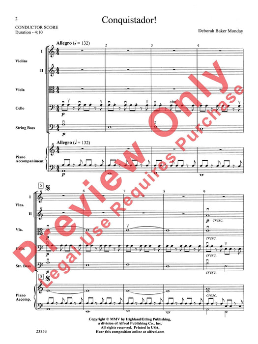 Conquistador! 總譜 | 小雅音樂 Hsiaoya Music