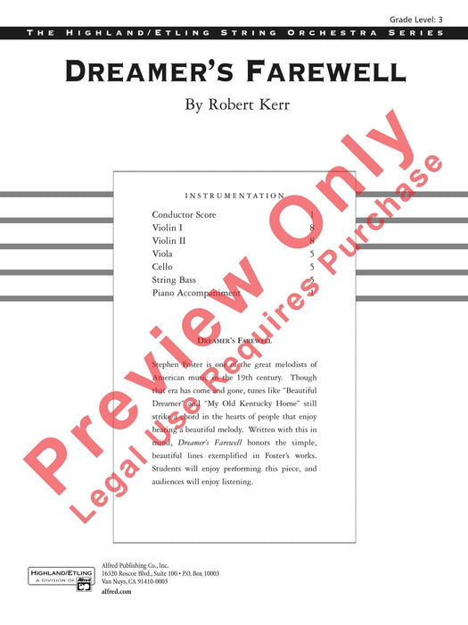 Dreamer's Farewell 總譜 | 小雅音樂 Hsiaoya Music