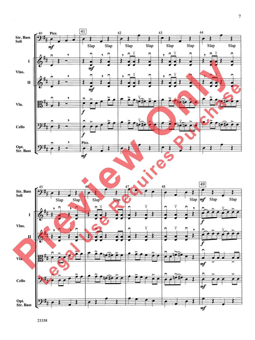 Bass-ically Bluegrass Bass Solo or Section Feature 獨奏 樂節 總譜 | 小雅音樂 Hsiaoya Music