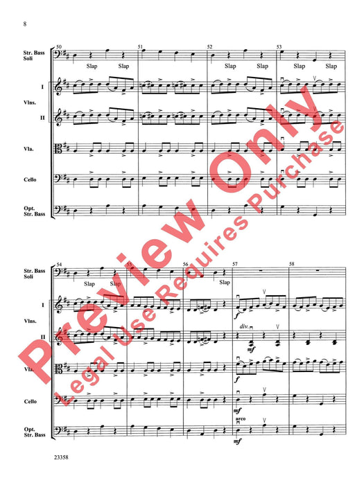 Bass-ically Bluegrass Bass Solo or Section Feature 獨奏 樂節 總譜 | 小雅音樂 Hsiaoya Music