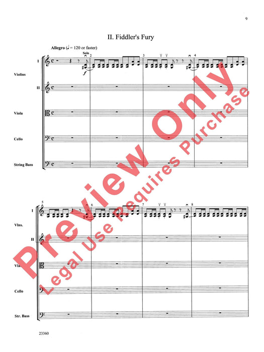 Folk Tune Air and Fiddler's Fury 民謠 總譜 | 小雅音樂 Hsiaoya Music