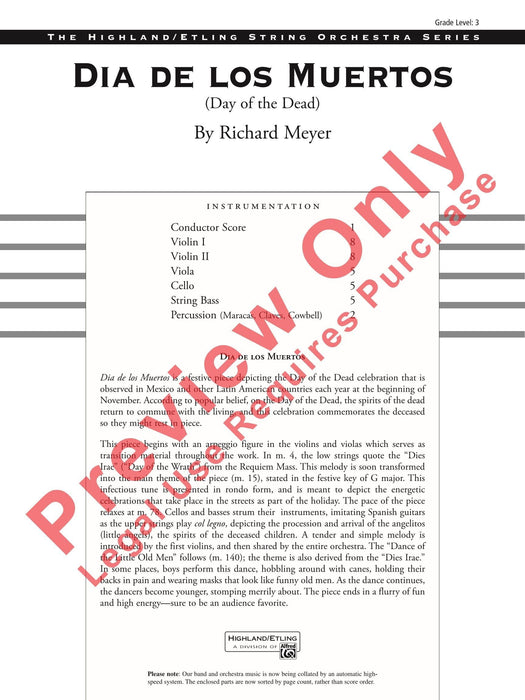 Dia de los Muertos (Day of the Dead) 總譜 | 小雅音樂 Hsiaoya Music