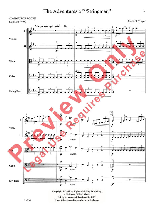 The Adventures of "Stringman" 弦樂 總譜 | 小雅音樂 Hsiaoya Music