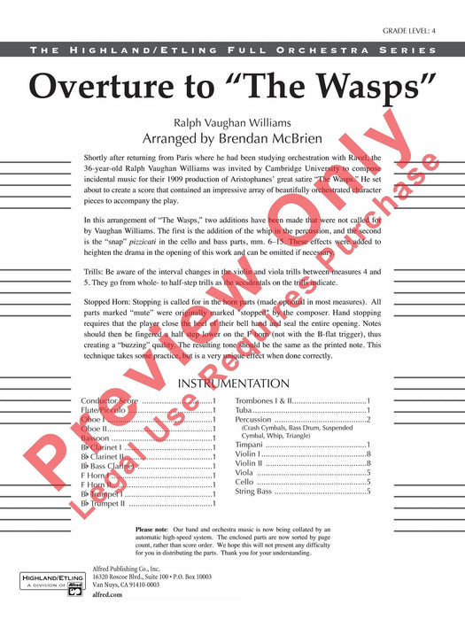 Overture to the Wasps 沃恩威廉斯 序曲 大黃蜂 | 小雅音樂 Hsiaoya Music