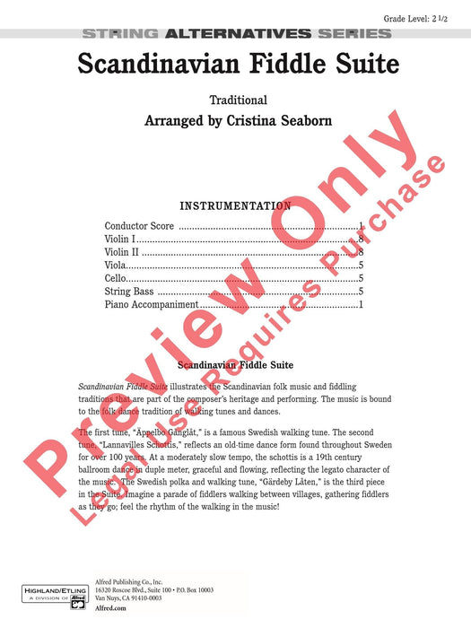 Scandanavian Fiddle Suite 提琴組曲 總譜 | 小雅音樂 Hsiaoya Music
