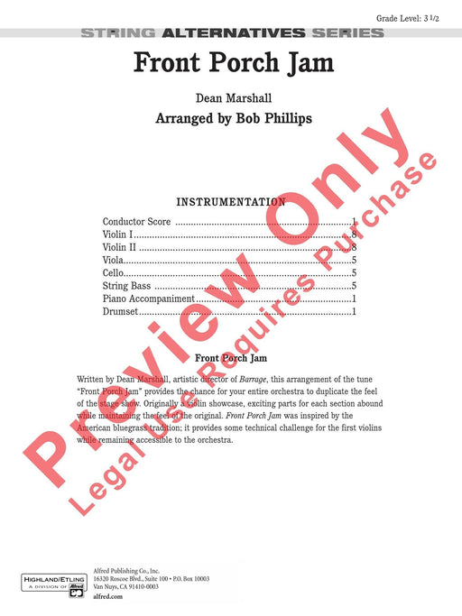 Front Porch Jam 總譜 | 小雅音樂 Hsiaoya Music