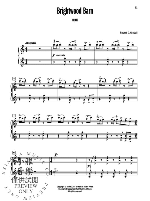 Celebrated Piano Duets, Book 5 Five Diverse Duets for Intermediate to Late Intermediate Pianists 鋼琴 二重奏 | 小雅音樂 Hsiaoya Music