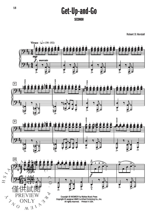 Celebrated Piano Duets, Book 5 Five Diverse Duets for Intermediate to Late Intermediate Pianists 鋼琴 二重奏 | 小雅音樂 Hsiaoya Music