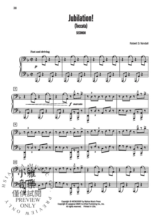 Celebrated Piano Duets, Book 5 Five Diverse Duets for Intermediate to Late Intermediate Pianists 鋼琴 二重奏 | 小雅音樂 Hsiaoya Music