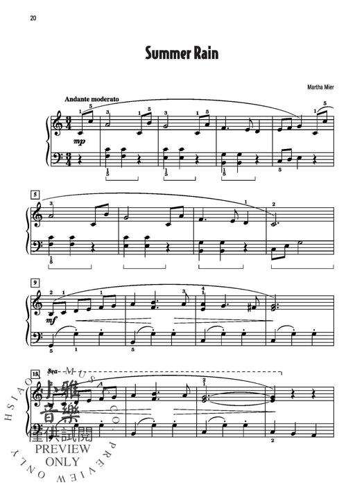 Martha Mier's Favorite Solos, Book 2 10 of Her Original Piano Solos 瑪塔 獨奏 鋼琴 獨奏 | 小雅音樂 Hsiaoya Music