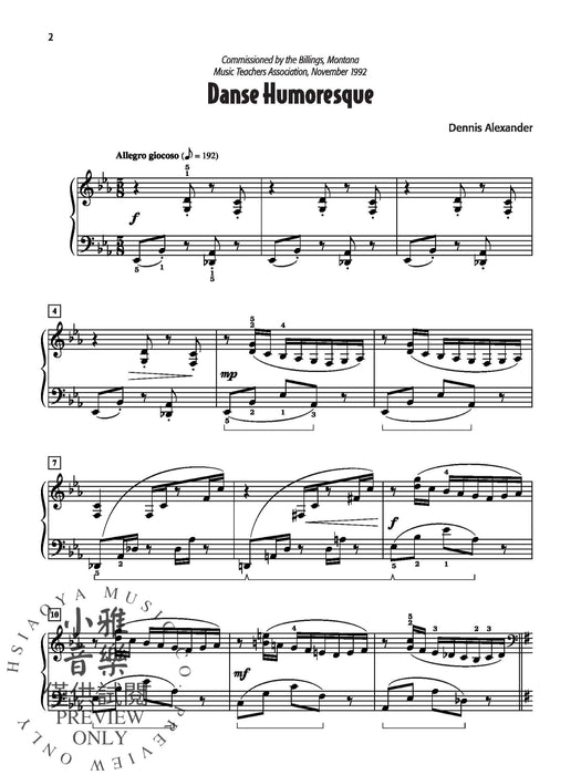 Dennis Alexander's Favorite Solos, Book 3 7 of His Original Piano Solos 獨奏 鋼琴 獨奏 | 小雅音樂 Hsiaoya Music