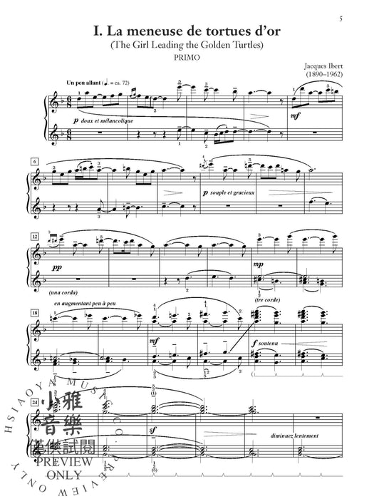 Ibert: Histoires For One Piano, Four Hands 伊貝爾 鋼琴四手聯彈 | 小雅音樂 Hsiaoya Music
