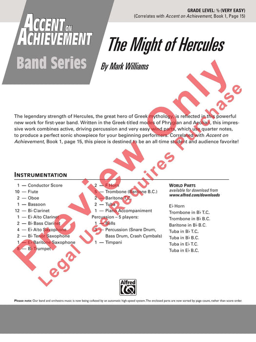 The Might of Hercules 總譜 | 小雅音樂 Hsiaoya Music