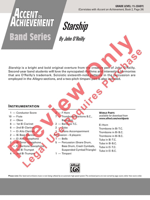 Starship 總譜 | 小雅音樂 Hsiaoya Music