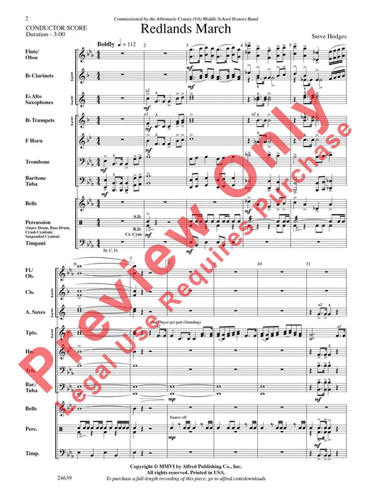 Redlands March 進行曲 總譜 | 小雅音樂 Hsiaoya Music