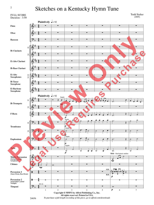 Sketches on a Kentucky Hymn Tune 讚美歌 總譜 | 小雅音樂 Hsiaoya Music