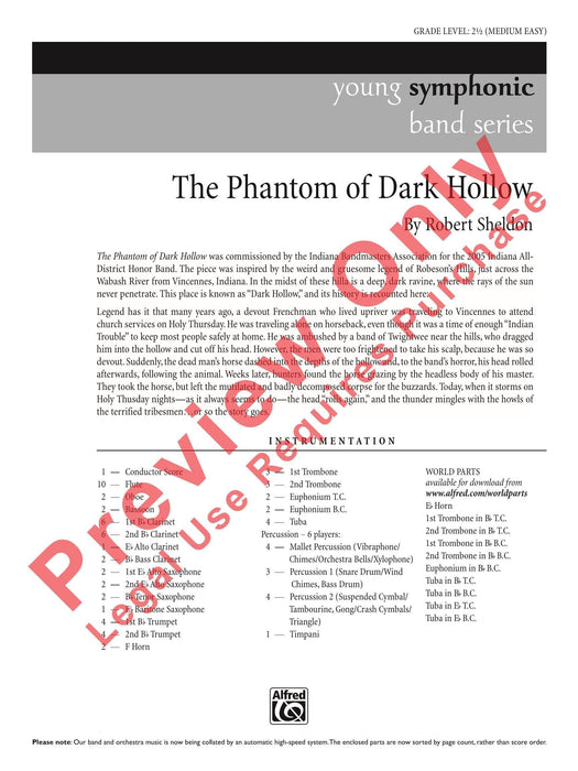 The Phantom of Dark Hollow 總譜 | 小雅音樂 Hsiaoya Music