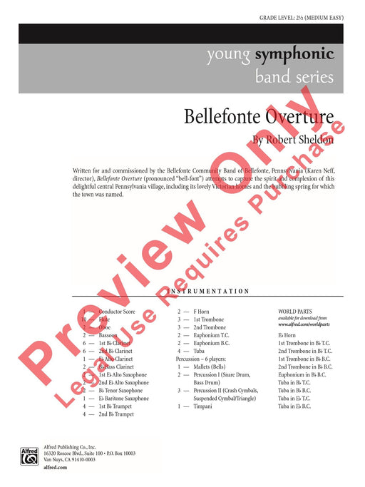 Bellefonte Overture 序曲 總譜 | 小雅音樂 Hsiaoya Music