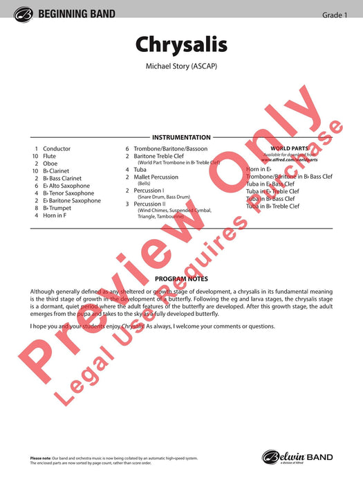 Chrysalis 總譜 | 小雅音樂 Hsiaoya Music