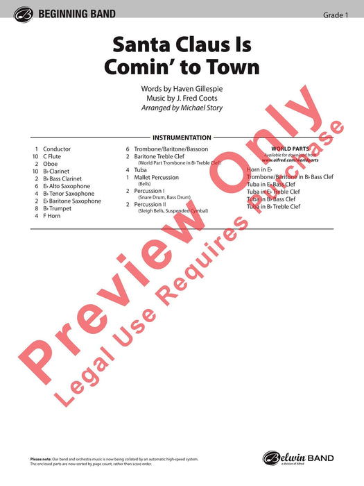 Santa Claus Is Comin' to Town 總譜 | 小雅音樂 Hsiaoya Music