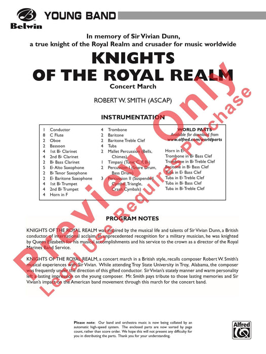 Knights of the Royal Realm (Concert March) 音樂會進行曲 總譜 | 小雅音樂 Hsiaoya Music